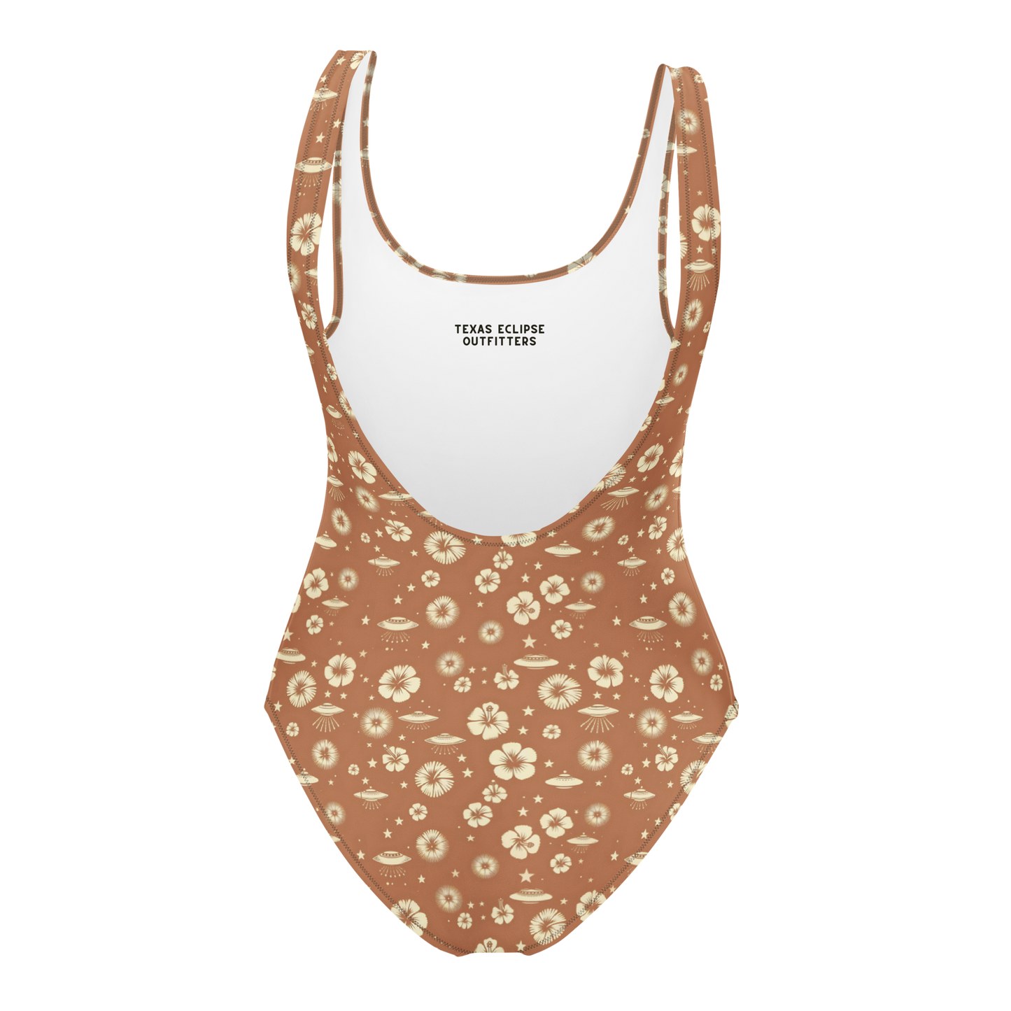 Beyond the Hibiscus: Unidentified Flying Florals One-Piece Swimsuit