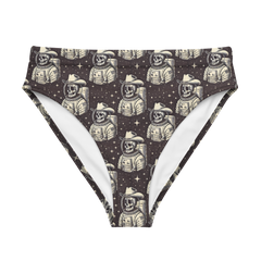 Space Renegade: Astronaut Calavera Outlaw High-Waisted Bikini Bottom