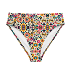 Calavera Dreams: Dia de los Muertos High-Waisted Bikini Bottom