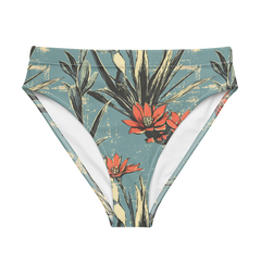 Cactus Aloha: Prickly Pear Blossom High-Waisted Bikini Bottom