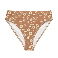 Beyond the Hibiscus: Unidentified Flying Florals High-Waisted Bikini Bottom