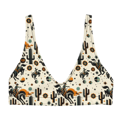 Cosmic Rodeo: Bucking Space Bronco High-Waisted Bikini Top
