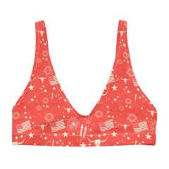 Starry Steer: An American Icon High-Waisted Bikini Top