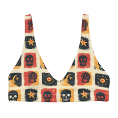 Grim Canyon: Skull Panel High-Waisted Bikini Top