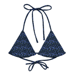 Wildflower Blues: Lone Star Bluebonnet String Bikini Top