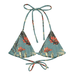 Cactus Aloha: Prickly Pear Blossom String Bikini Top