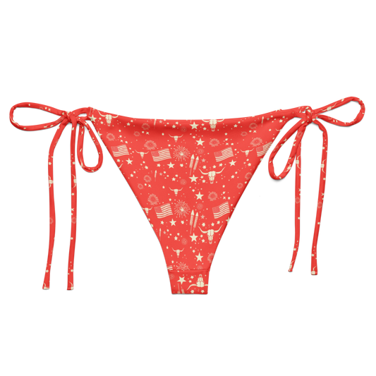 Starry Steer: An American Icon String Bikini Bottom
