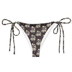 Space Renegade: Astronaut Calavera Outlaw String Bikini Bottom