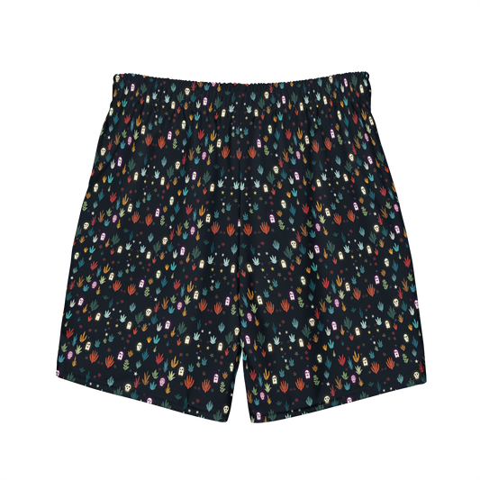 Ghostly Agave: Glowing Swim Trunks