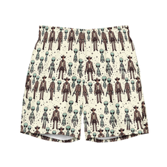 Cosmic Cowboys: Cowboys and Aliens Swim Trunks