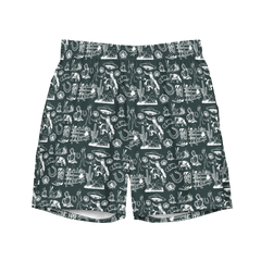 Wild Ride: Broncs, UFOs, and Cactus Skies Swim Trunks
