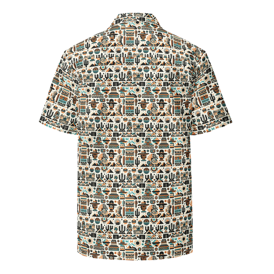 Desert Eclipse: Southwest Button-Up Shirt