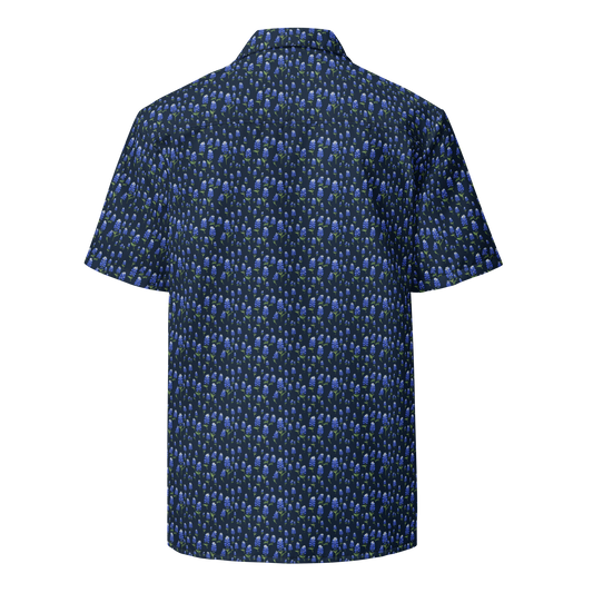 Wildflower Blues: Lone Star Bluebonnet Button-Up Shirt