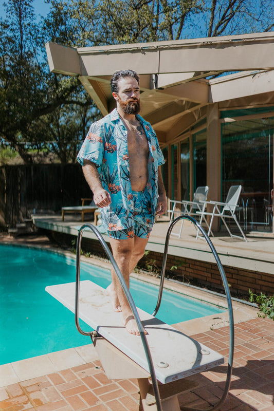 Cactus Aloha: Prickly Pear Blossom Performance Hawaiian Shirt