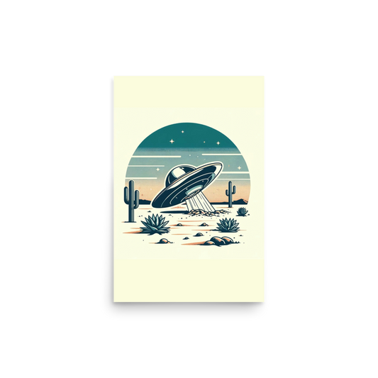 Buzzin' UFO Print