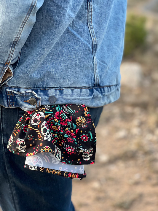 Night Calavera: Dark Skulls Bandana