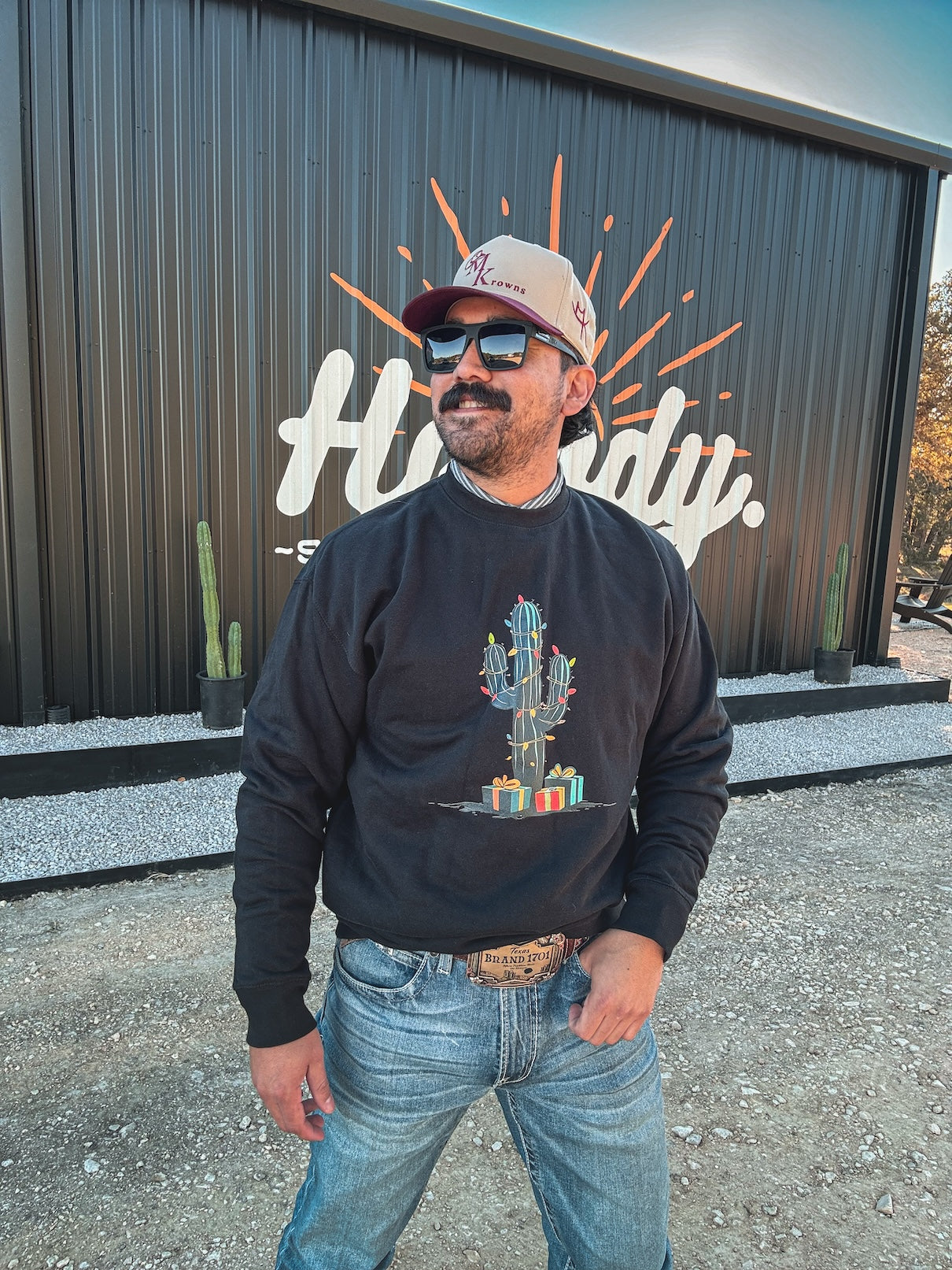 A Southwestern Christmas Graphic Sweatshirt