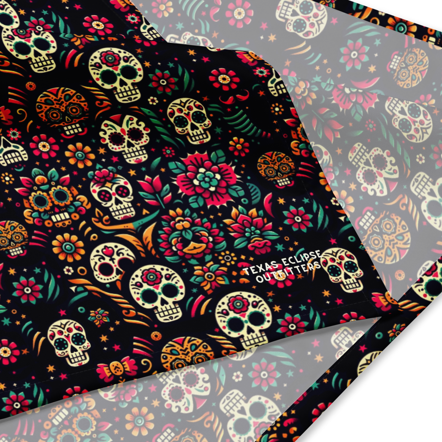 Night Calavera: Dark Skulls Bandana