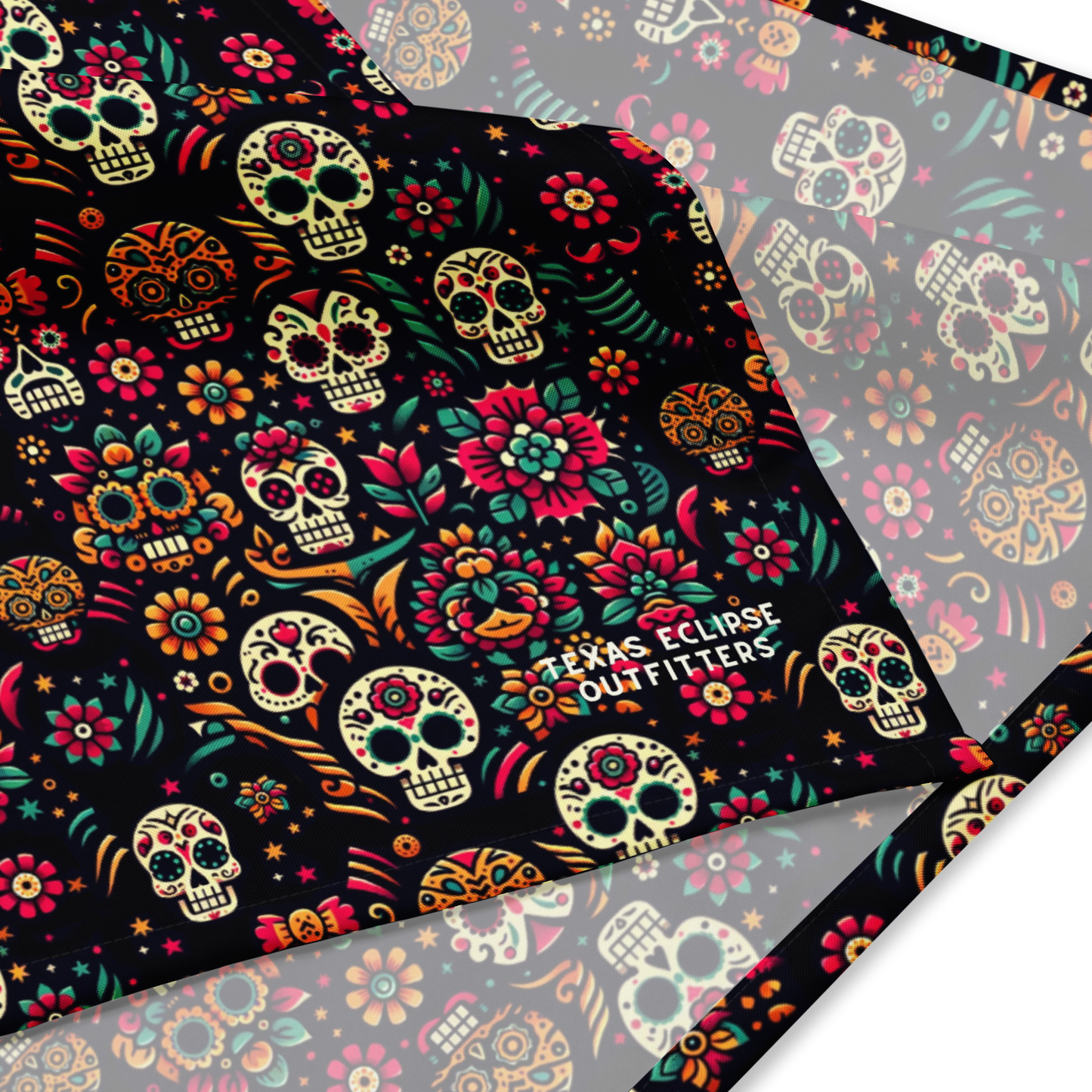 Night Calavera: Dark Skulls Bandana