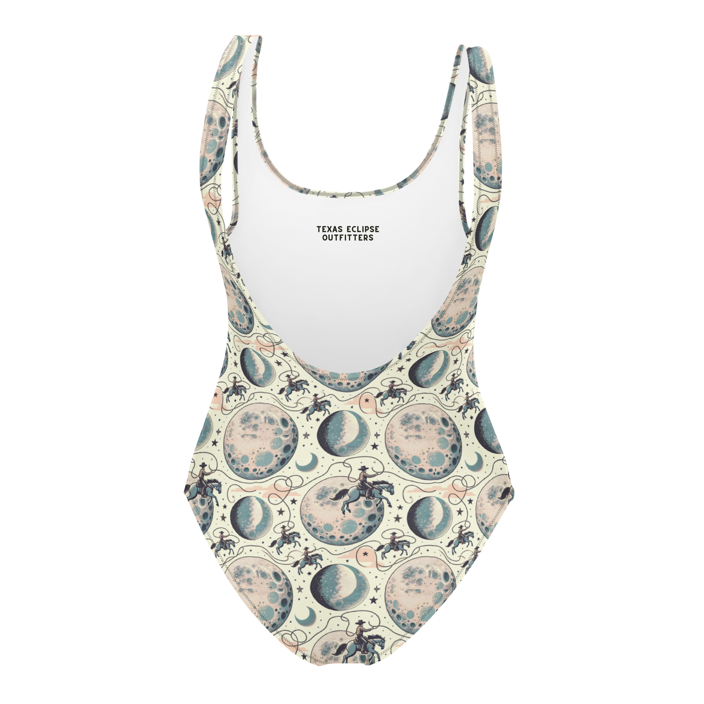 Lunar Lasso: Cosmic Cowboy One-Piece Swimsuit