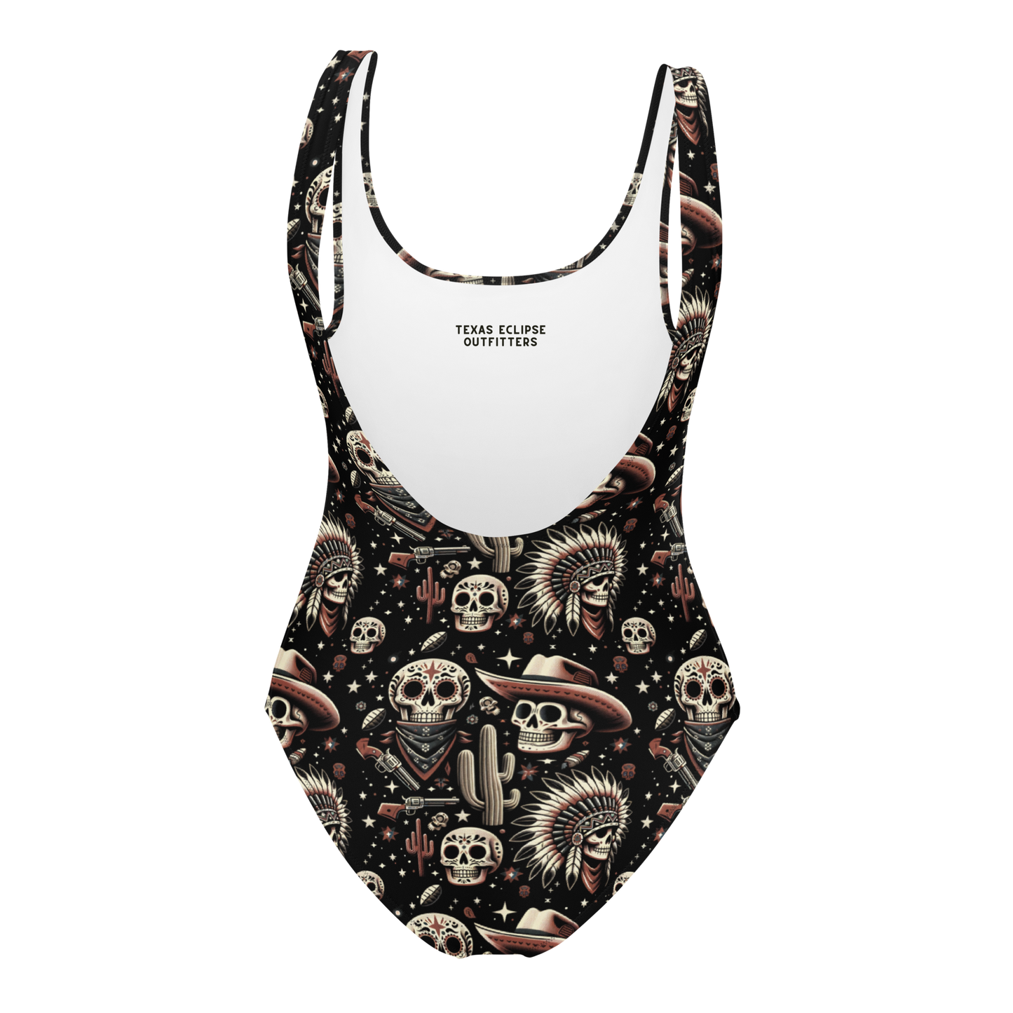 Renegade Revel: Outlaw Skull One-Piece Swimsuit