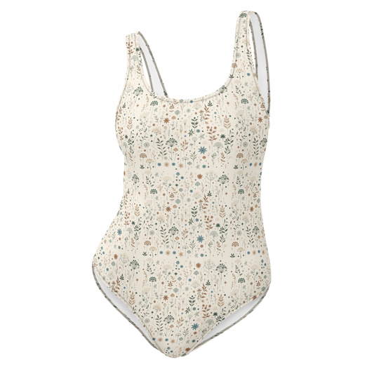 Meadow Bloom: Wildflower Delight One-Piece Swimsuit