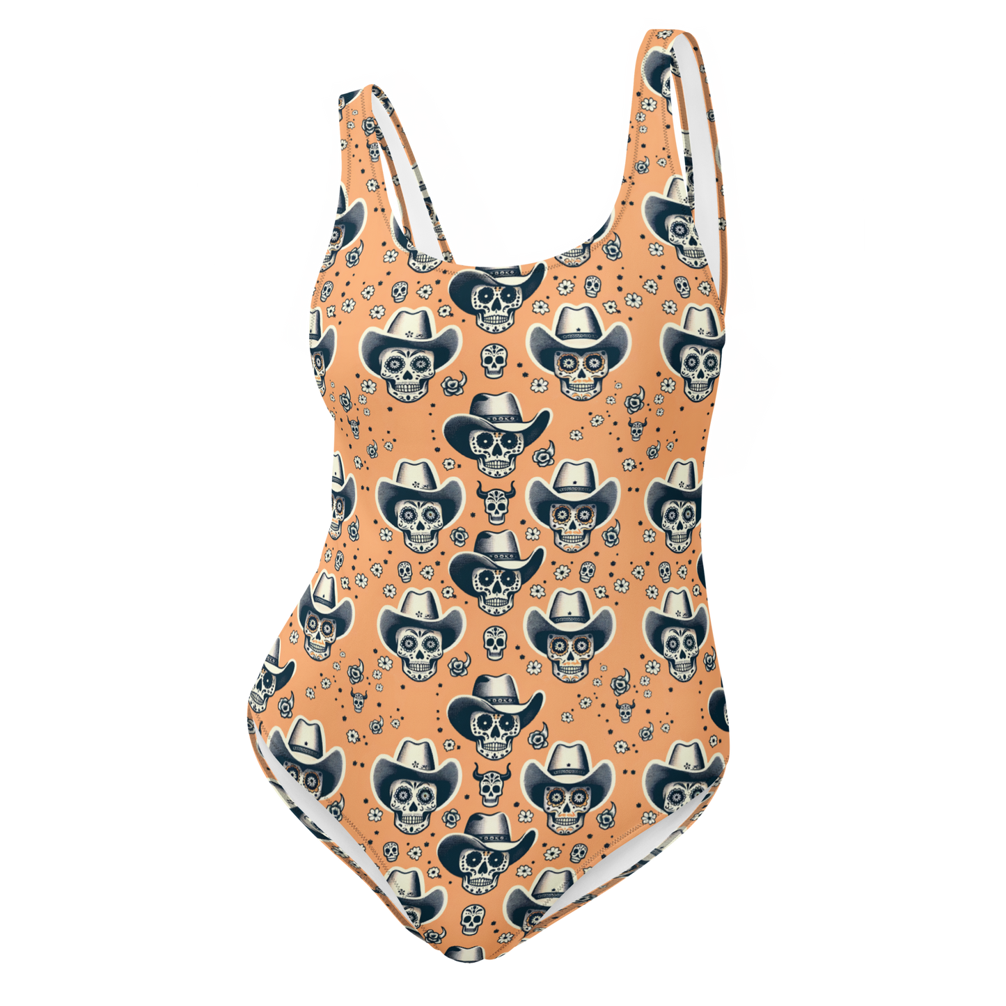 Skull Ranch: Vaquero Vignettes One-Piece Swimsuit