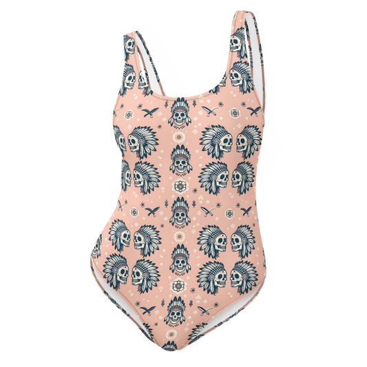 Warrior Calavera: Sunset Ceremonies One-Piece Swimsuit