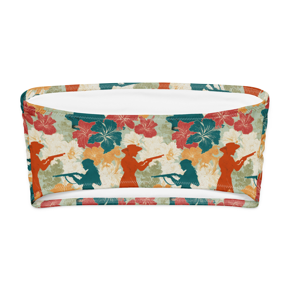 Hibiscus Draw: Gunfighter Showdown Bandeau Bikini Top