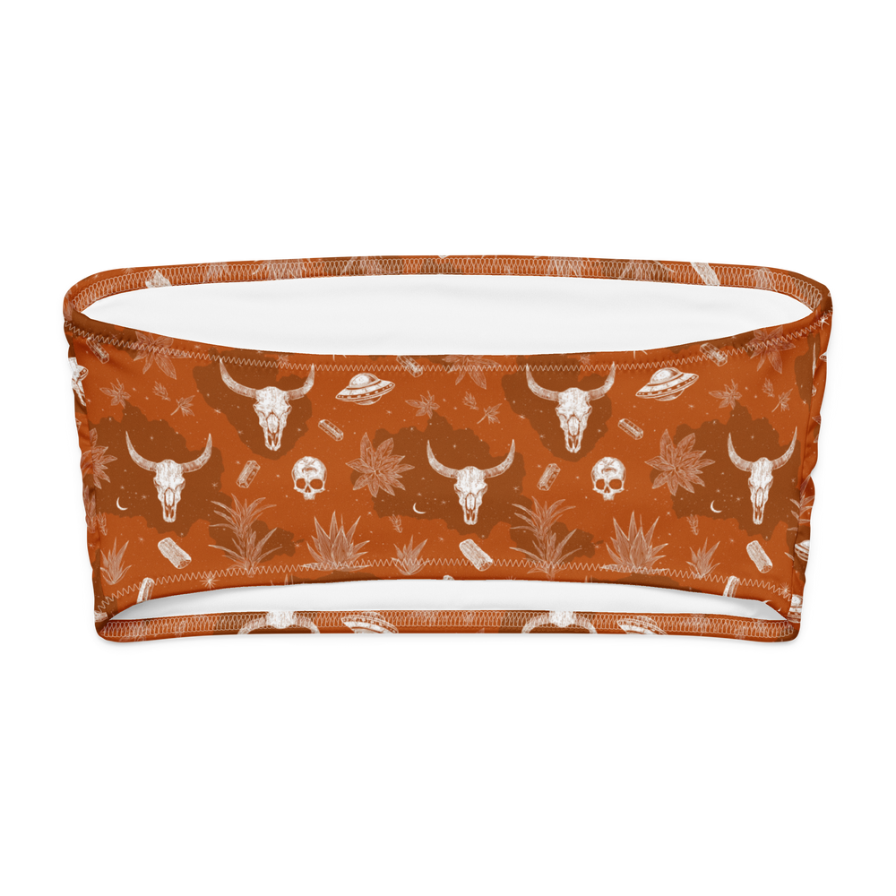 Deep Orange: Hooked On Heat Bandeau Bikini Top