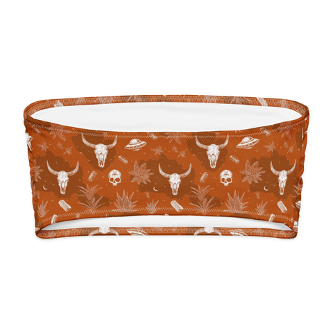 Deep Orange: Hooked On Heat Bandeau Bikini Top