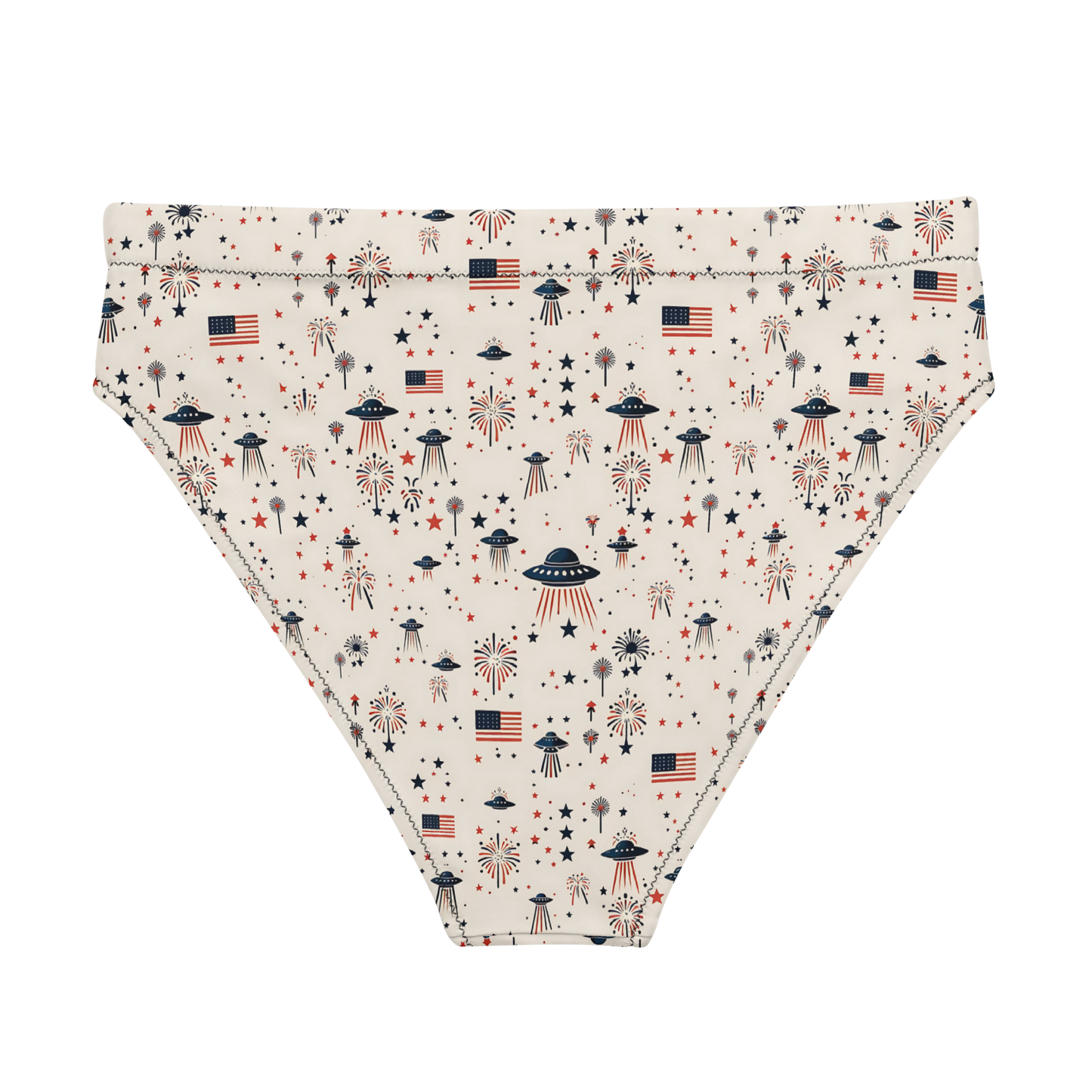 Patriot Wings: A Familiar Celebration High-Waisted Bikini Bottom