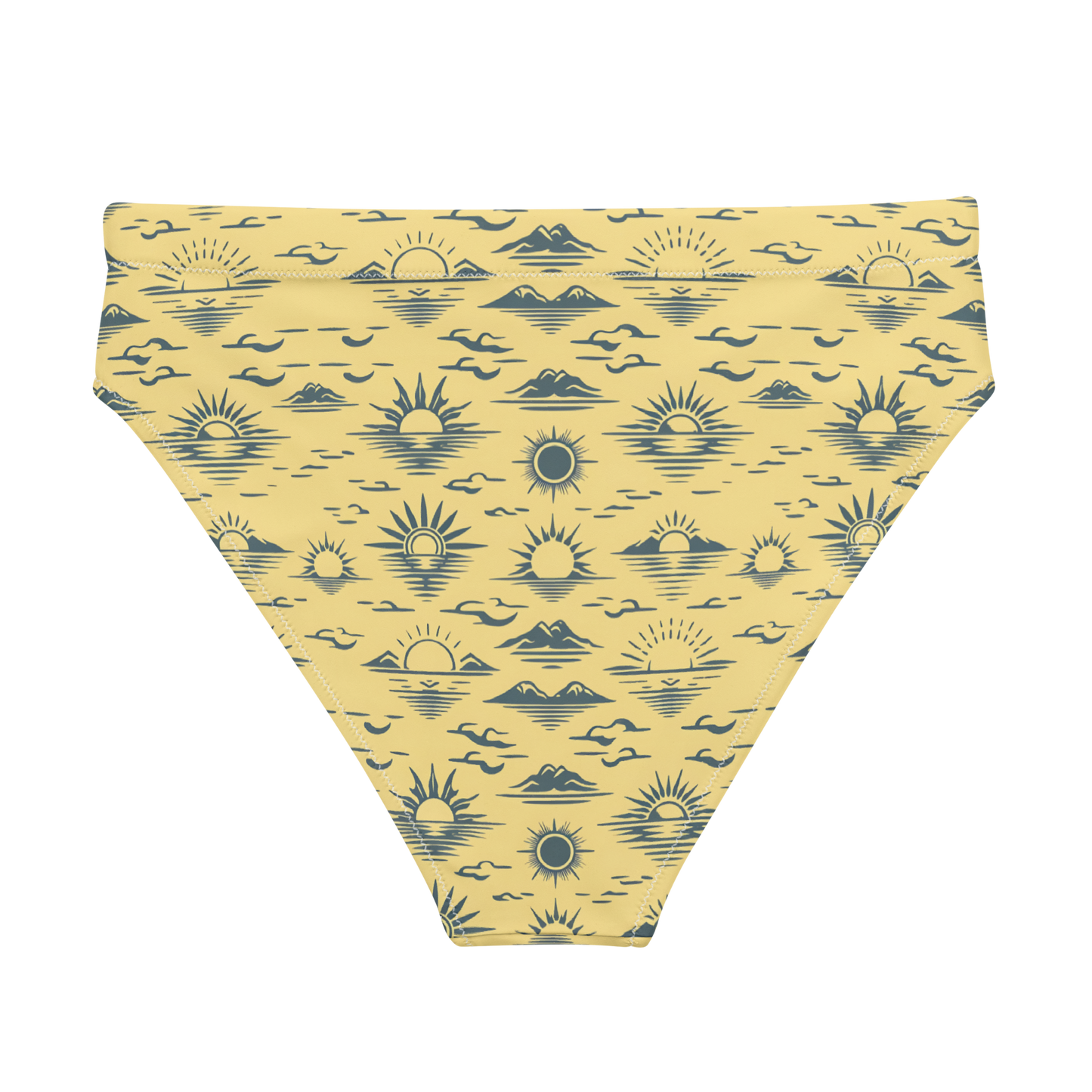 Desert Mirage: Sandstorm Ridge High-Waisted Bikini Bottom