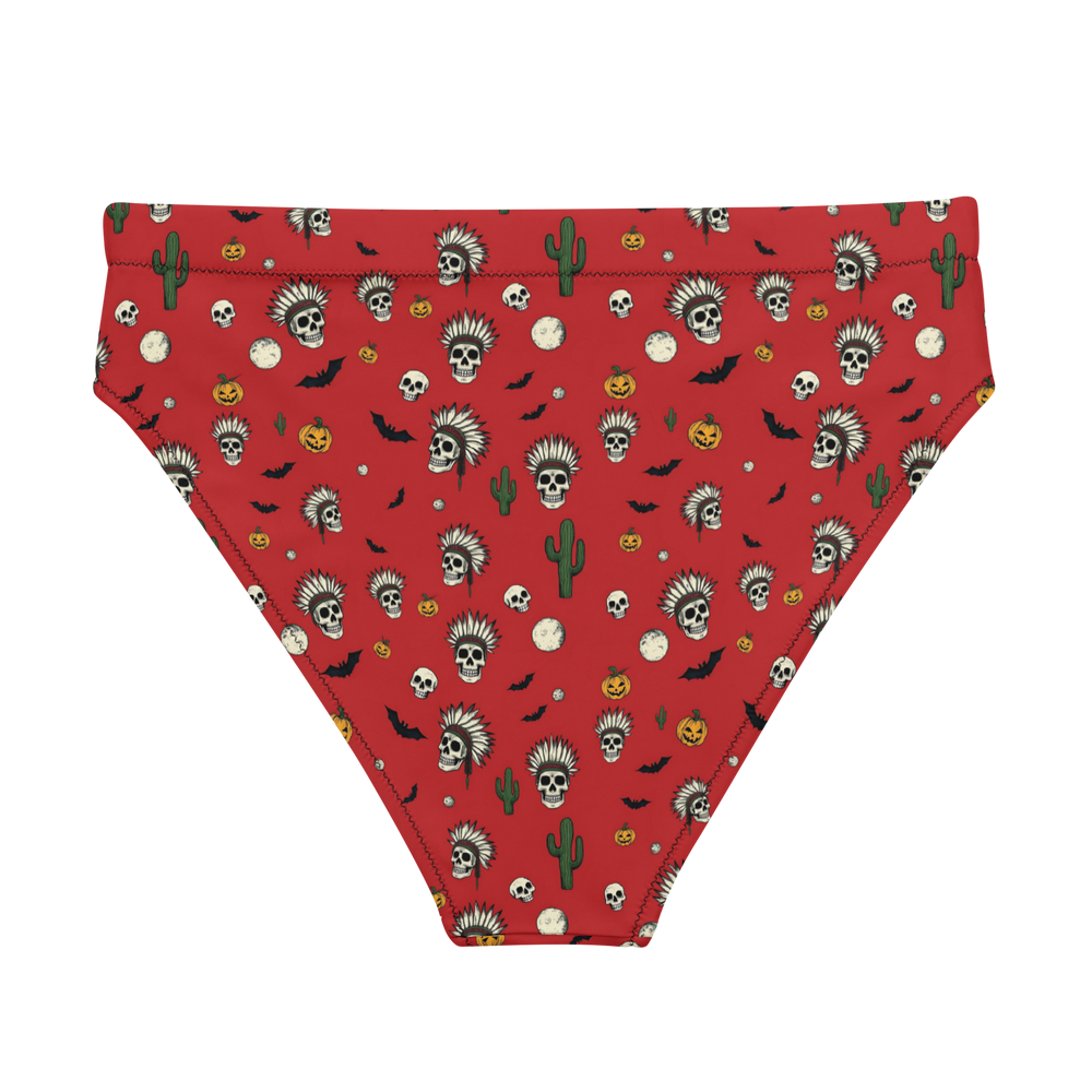 Sugar Skulls: Hallowed Ground High-Waisted Bikini Bottom