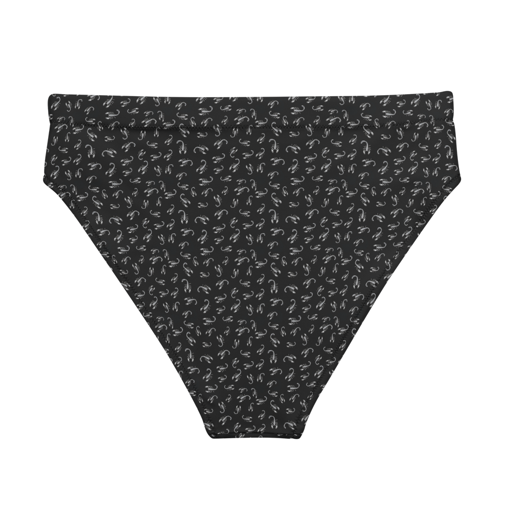 Pale Sting: Stamped Scorpion High-Waisted Bikini Bottom