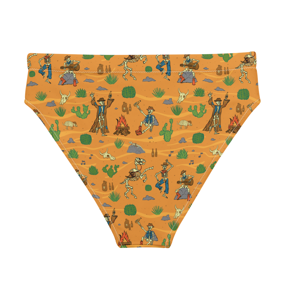 Bones and Embers: Vaquero’s Last Dance High-Waisted Bikini Bottom