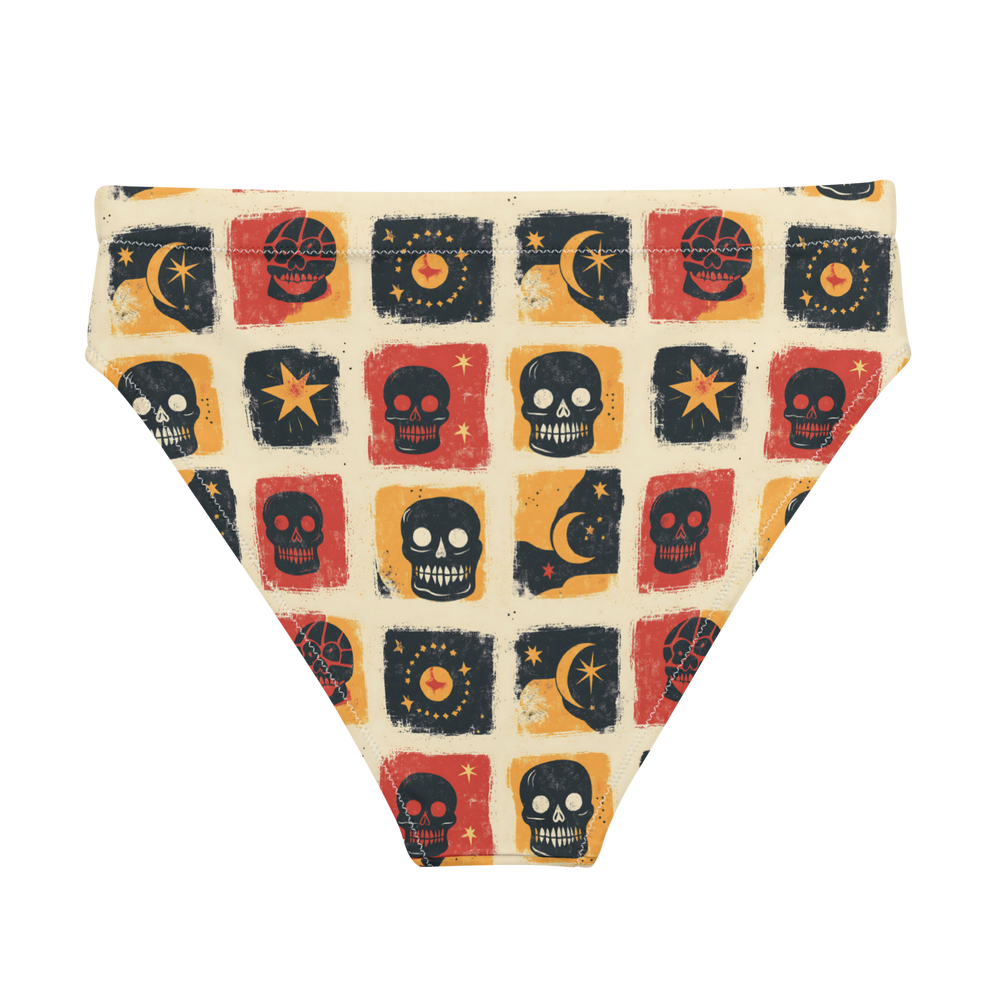 Grim Canyon: Skull Panel High-Waisted Bikini Bottom