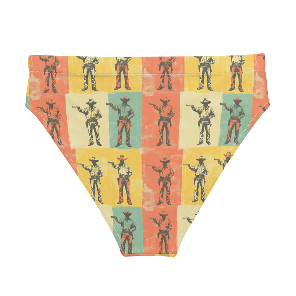 High Noon Holdup: Gunfighter Showdown High-Waisted Bikini Bottom