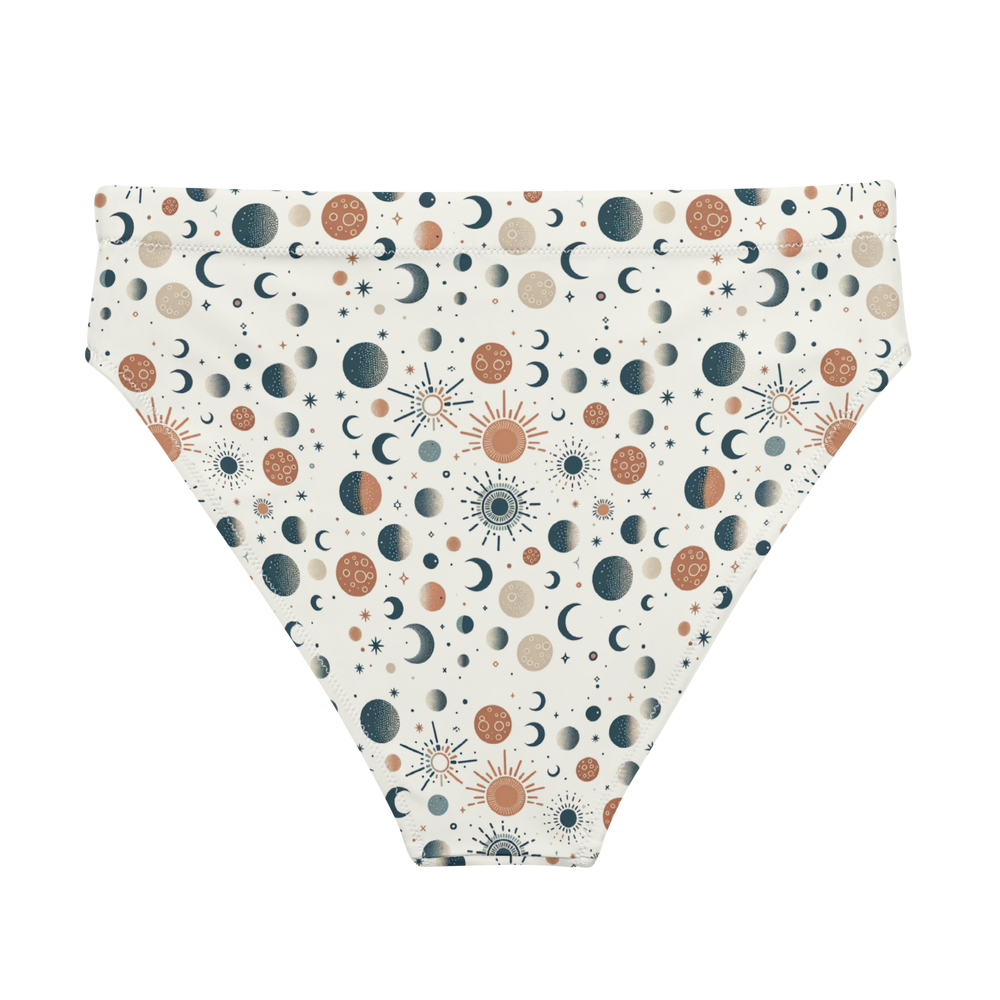 Solar Flare: Sunburst Radiance High-Waisted Bikini Bottom