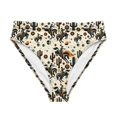 Cosmic Rodeo: Bucking Space Bronco High-Waisted Bikini Bottom