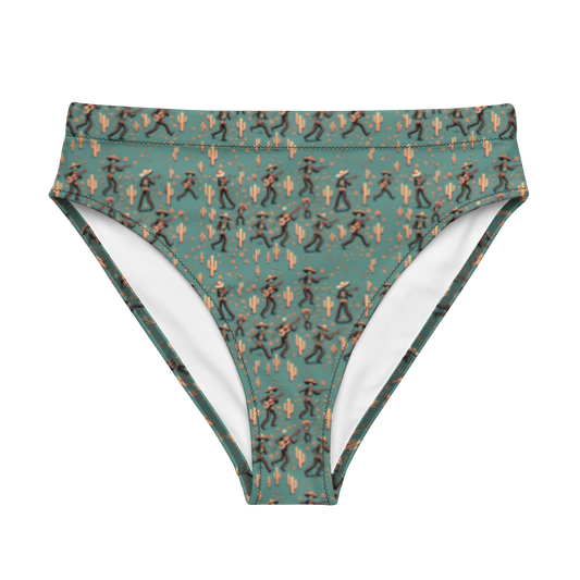 Fiesta Fantasma: Skeleton Mariachi High-Waisted Bikini Bottom