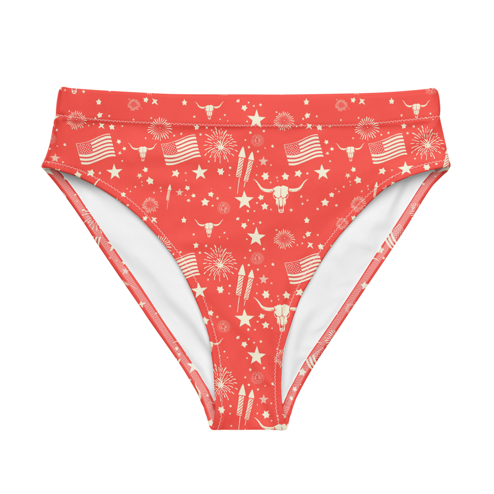 Starry Steer: An American Icon Swim Trunks