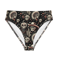 Renegade Revel: Outlaw Skull High-Waisted Bikini Bottom