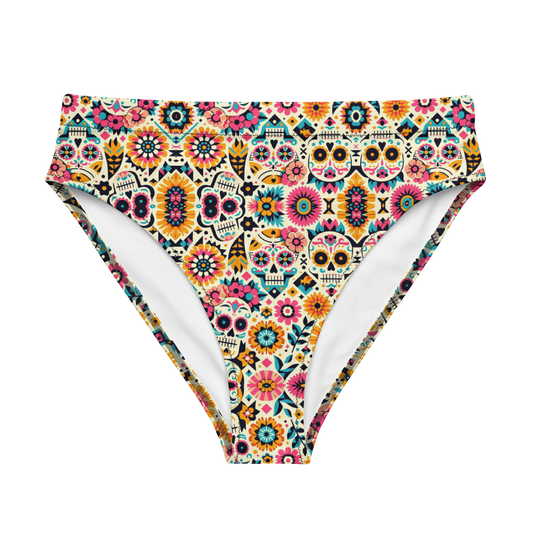 Calavera Dreams: Dia de los Muertos High-Waisted Bikini Bottom