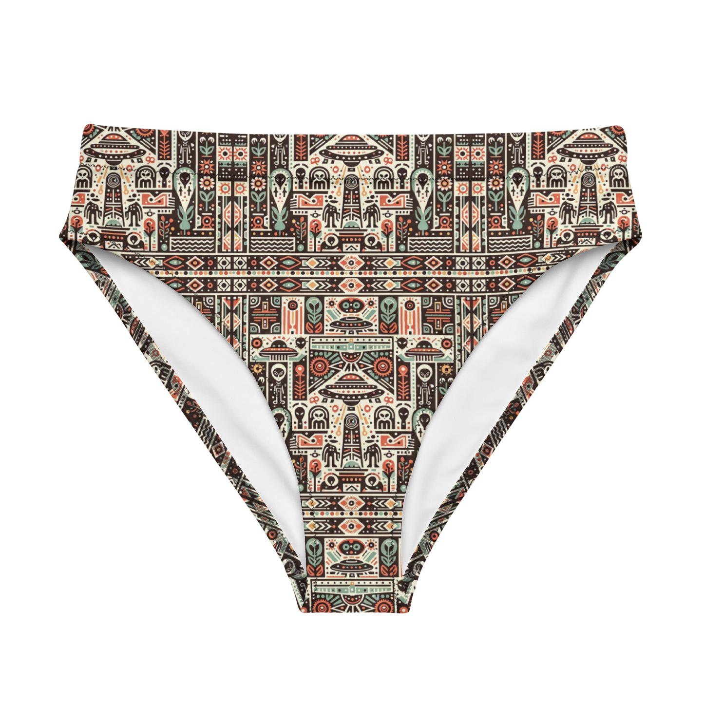 Mayan Fever Dream: A Sighting High-Waisted Bikini Bottom