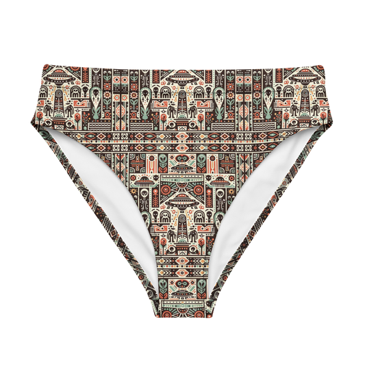 Mayan Fever Dream: A Sighting High-Waisted Bikini Bottom