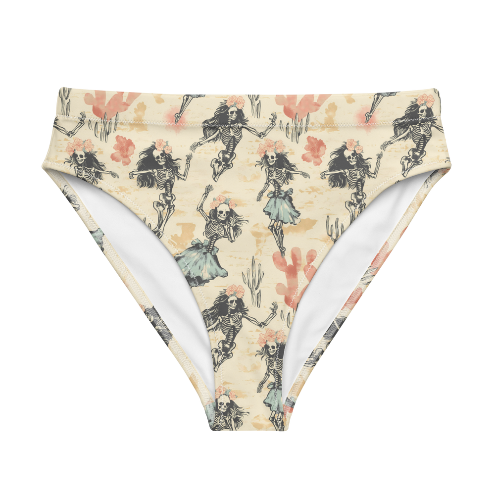 Bone Aloha: Desert Hula High-Waisted Bikini Bottom
