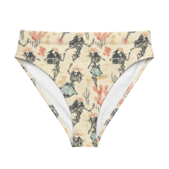 Bone Aloha: Desert Hula High-Waisted Bikini Bottom