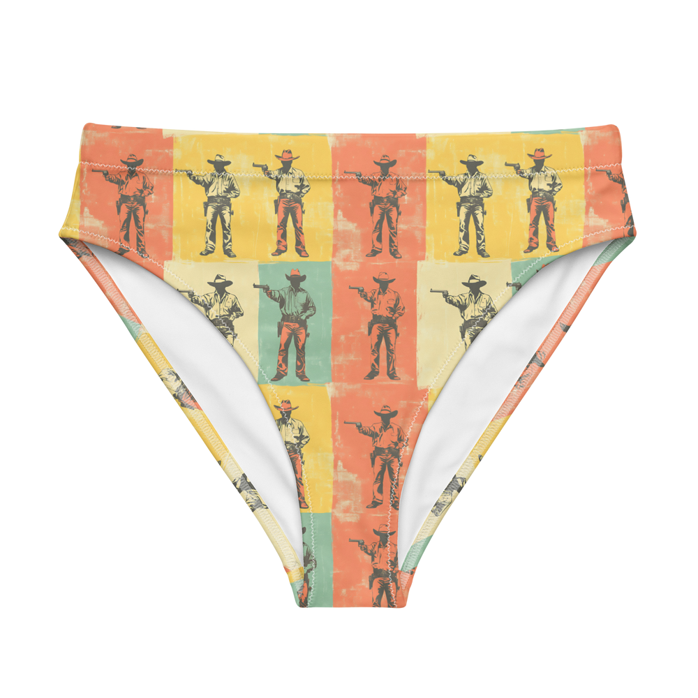 High Noon Holdup: Gunfighter Showdown High-Waisted Bikini Bottom
