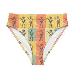 High Noon Holdup: Gunfighter Showdown High-Waisted Bikini Bottom